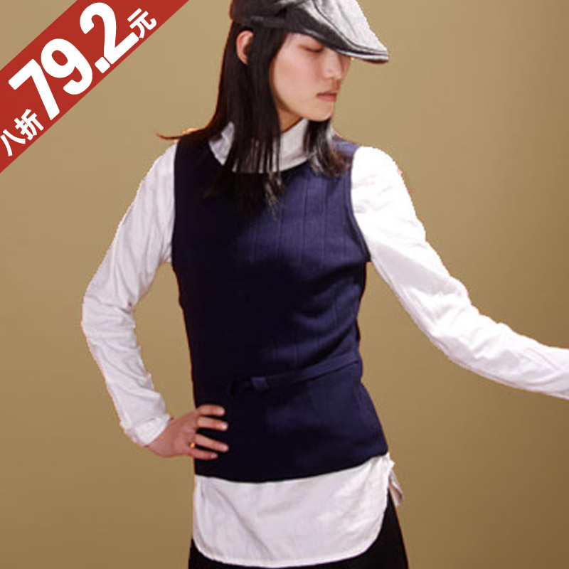 T0446 o-neck pullover sleeveless vest 2012 spring women's