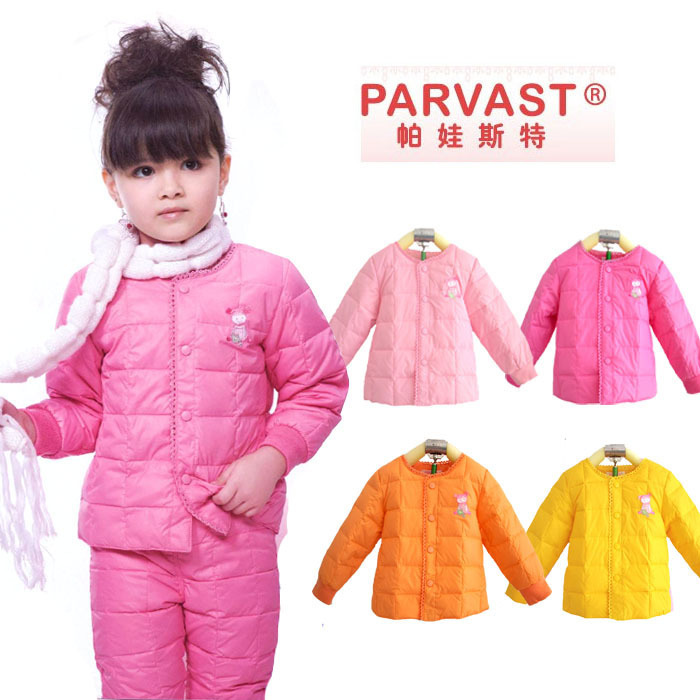 T350 high quality female child down coat liner 90 - 120