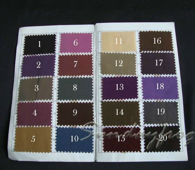 Taffeta Color Chart on Sale (For our customers to select the color before purchasing)