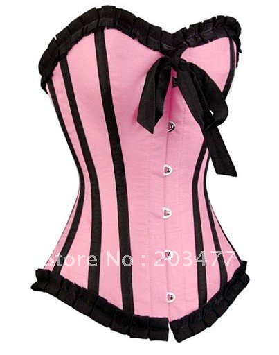 Taffeta Overbust Corset Sexy Lingerie,sexy corset bustier, wholesale with Free Shipping,8169