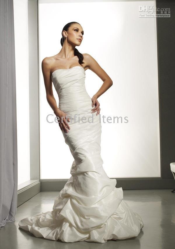 Taffeta Wedding Gowns/Dresses New Fation Style Mermaid Strapless