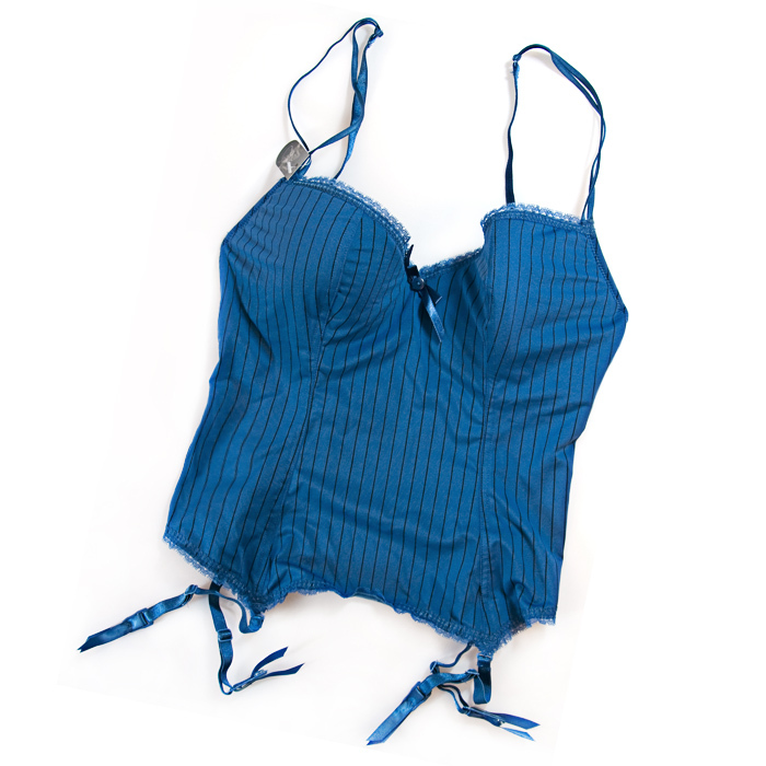 TANG 70 lkw brown blue cotton polyester sexy women's corselets basic underwear