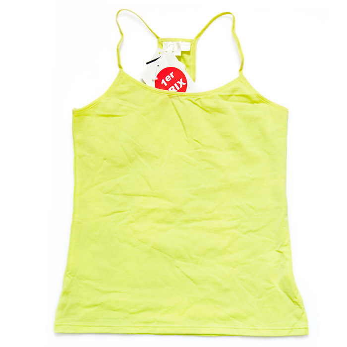 TANG La halle women's internality Light green tank cotton spaghetti strap basic underwear