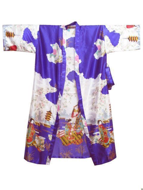 Tang suit chinese style dress comfortable casual robe women's summer sleepwear fairy d1 bathrobes Teal