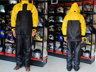 Tanked tank raincoat set black yellow trc15