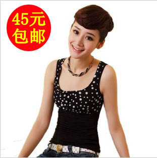 Tape tube top plus velvet thickening women's thermal vest body shaping thermal underwear leopard print thermal top