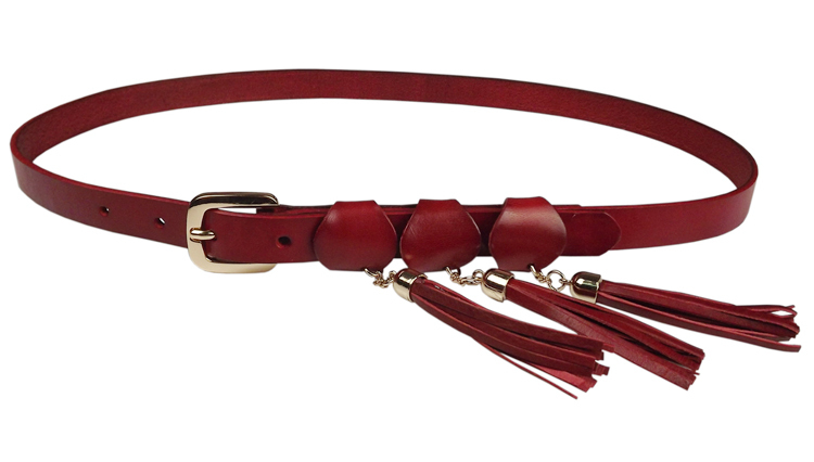 Tassel decoration pin buckle women's genuine leather cowhide belt strap female all-match 2cm