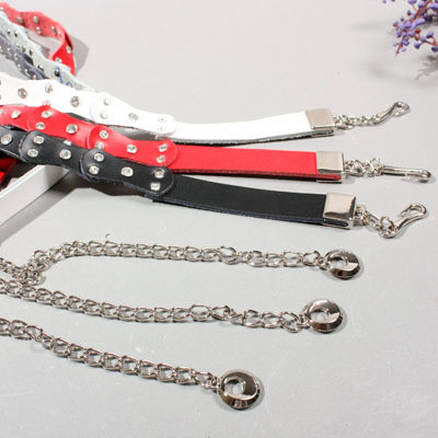 Tassel decoration thin all-match belt black genuine leather strap fashion rhinestone women's cowhide belly chain y736