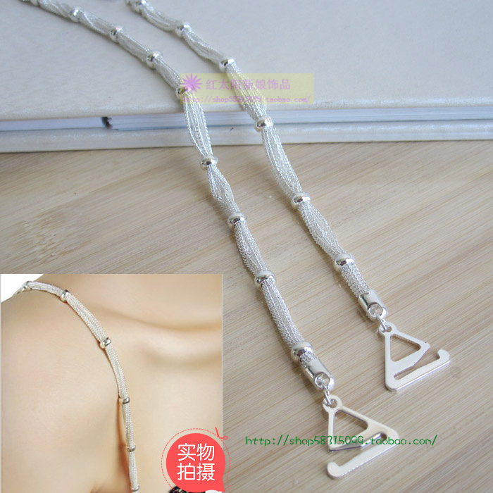 Tassel metal invisible shoulder strap pectoral girdle halter-neck shoulder strap underwear bra belt