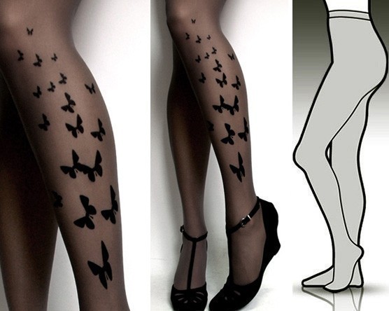 TATTOO tights  stockings  Large/Extra Large brand new