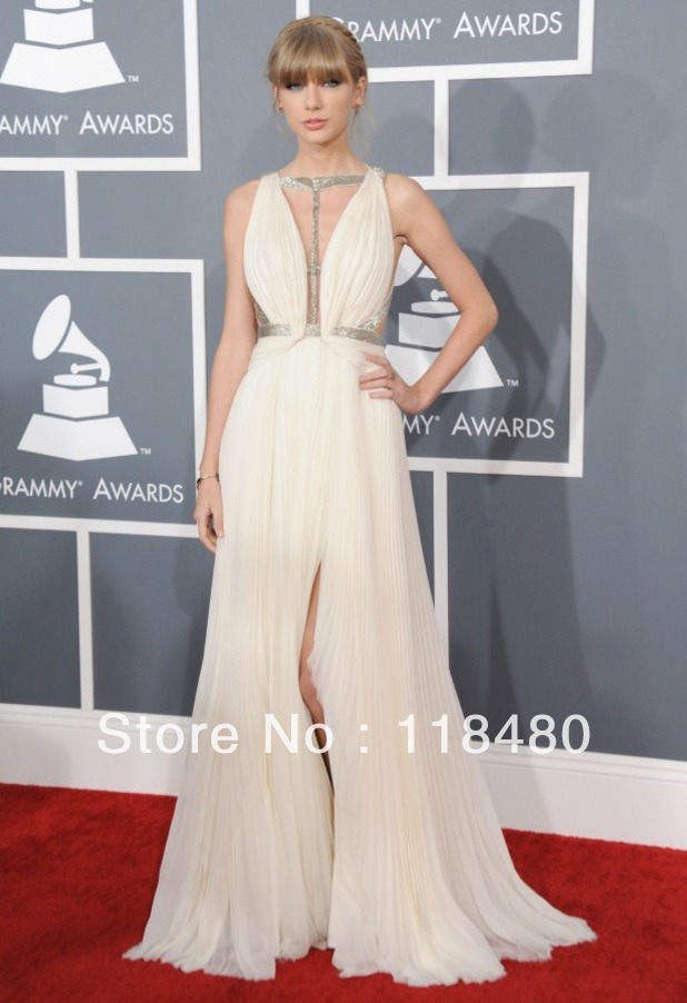 Taylor Swift  2013 Grammys Prom Dress Red Carpet Gown party dresses