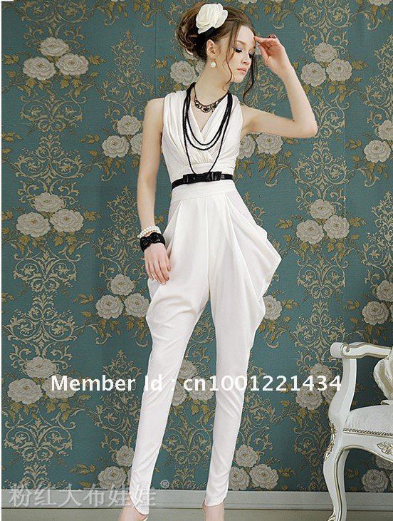 temperament type of Tall waist haroun vest fashion pants of conjoined twins