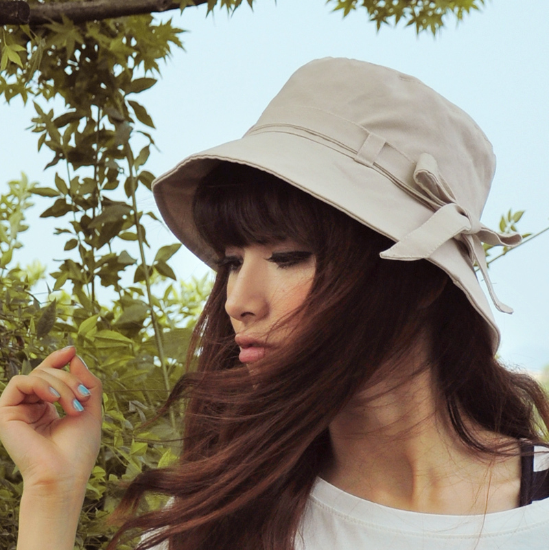 Thantrue 100% cotton hat autumn summer outdoor women's casual sun-shading bucket hat bucket hats