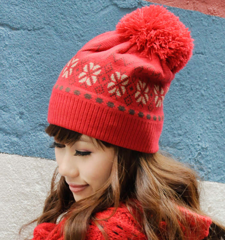 Thantrue sphere knitted hat winter autumn women's knitted