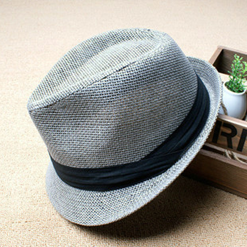 Thantrue summer jazz hat lovers design sunbonnet strawhat straw braid fedoras gentleman hat