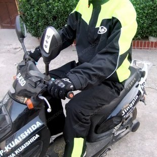The appendtiff arai oxford fabric motorcycle ride raincoat set fashion split