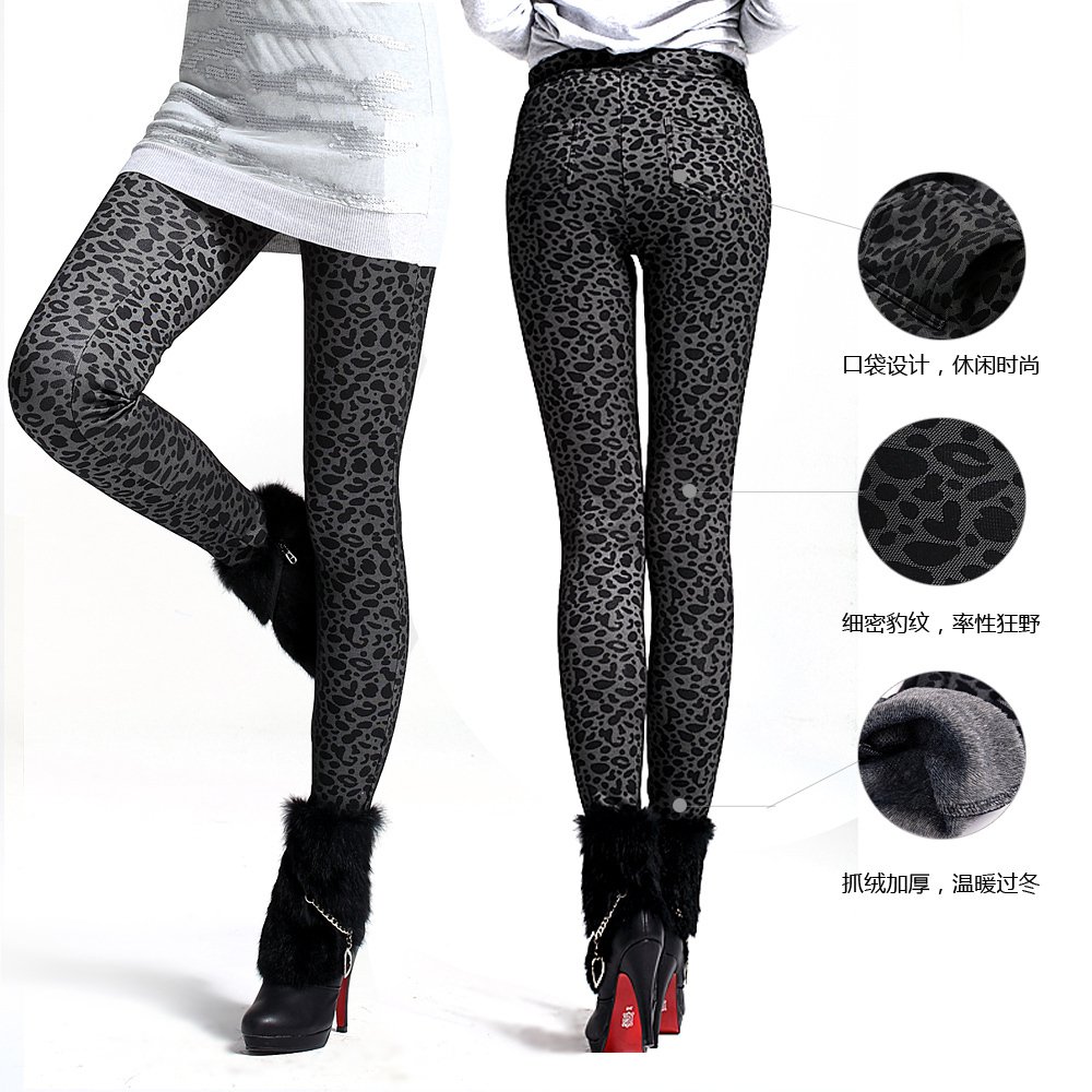 The autumn and winter fashion leggings, leather pants and thick warm wholesale