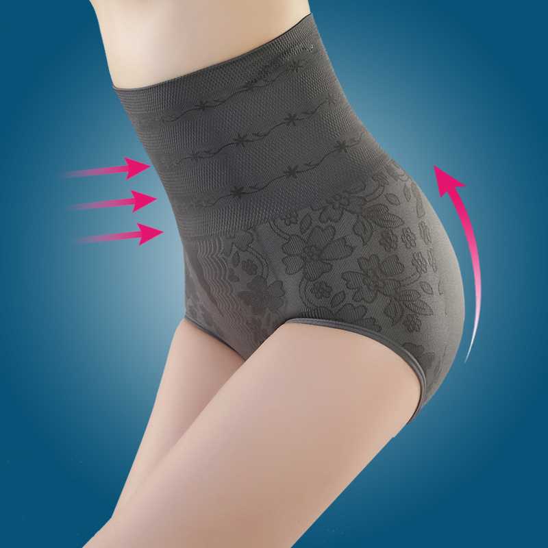 The bamboo fiber Seamless abdomen underwear waisted received gastric the hip body sculpting pants.
