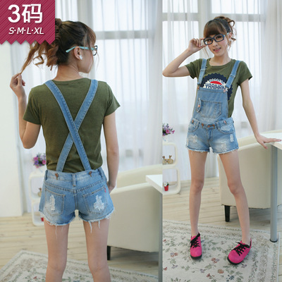 The best popular pants manufacturers 7,122,012 new Korean Women's casual denim overalls