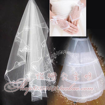 The bride  kit veil gloves pannier 3