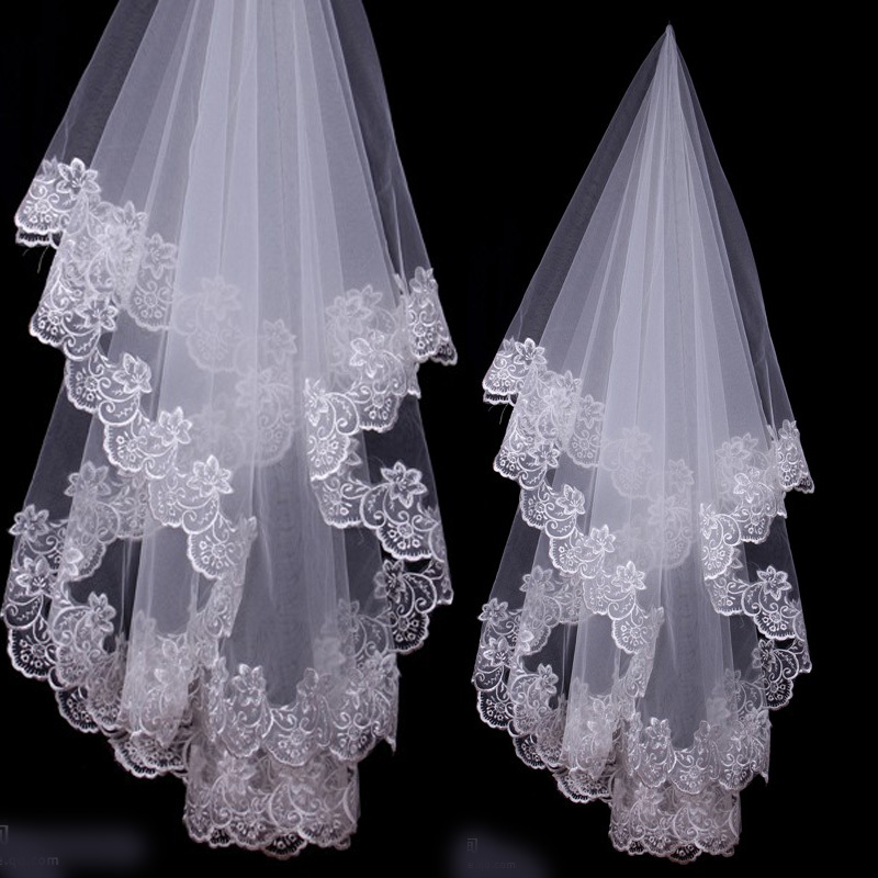 The bride wedding accessories bride lace veil decoration
