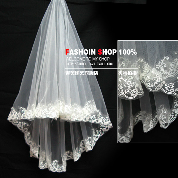 The bride wedding dress formal dress accessories set veil tsh006 pearl accessories 2012 marriage veil