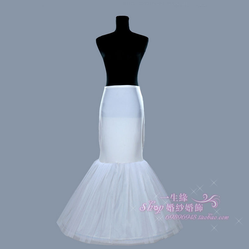 The bride wedding dress formal dress elastic waist fish tail skirt pannier slip basic skirt lining pannier