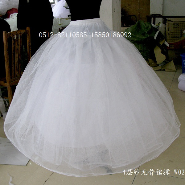 The bride wedding dress formal dress pannier boneless stretcher circle skirt w02