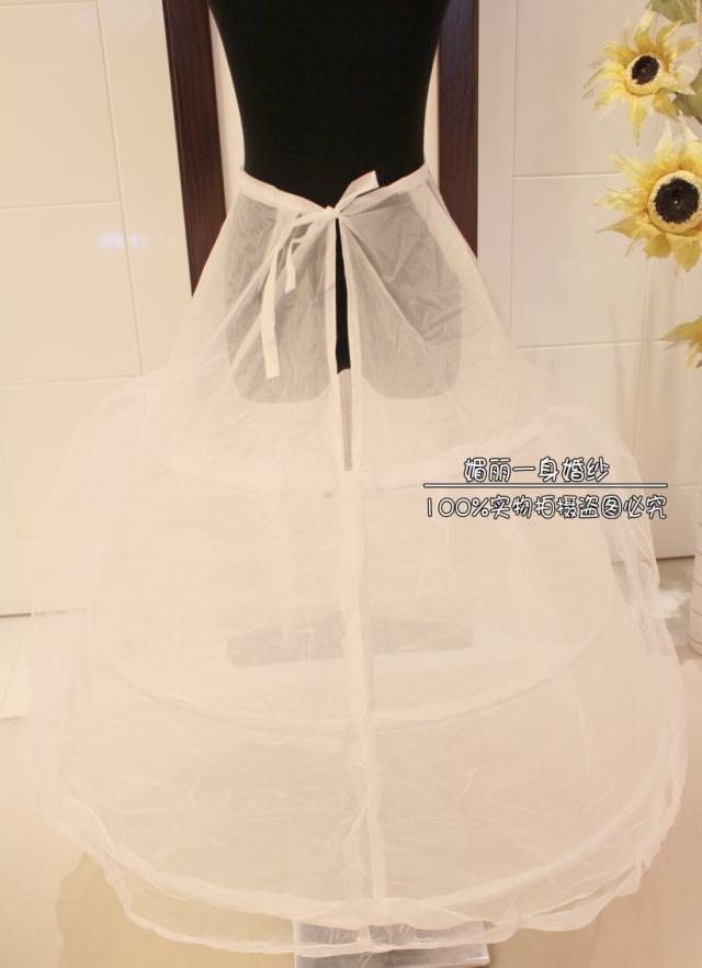 The bride wedding dress lacing slip wedding accessories 3 wire 1 hard yarn the wedding panniers petticoat