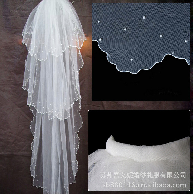 The bride wedding dress quality sand t03 crescendos beads veil wedding supplies
