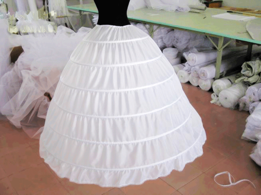 The bride wedding dress steel panniers wedding panniers plus size panniers extra large skirt