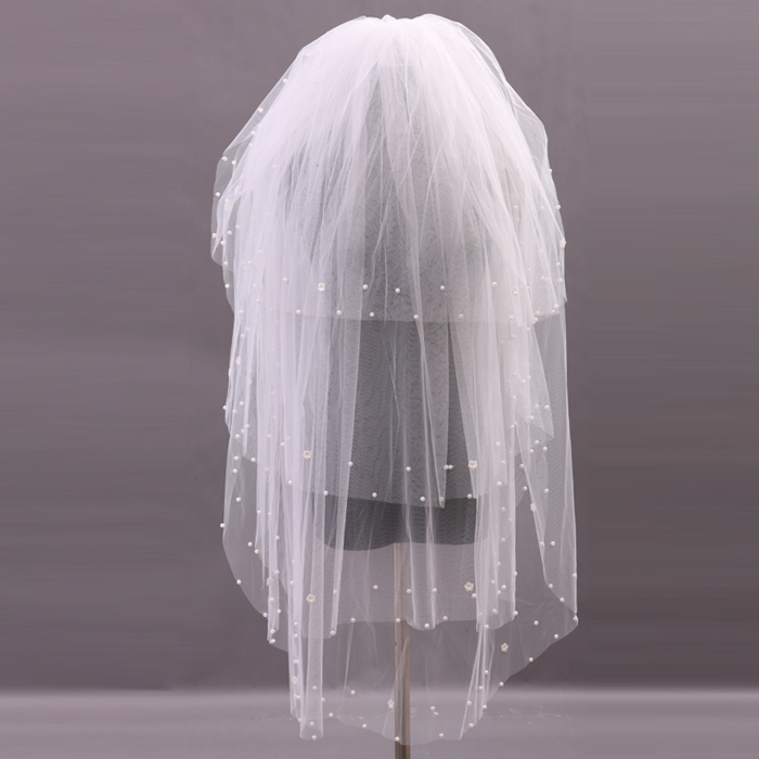 The bride wedding dress ultra long multi-layer lace veil gloves wedding dress formal dress accessories 402