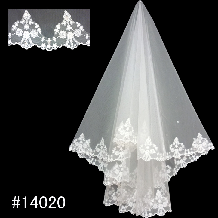 The bride wedding dress veil lace decoration long design veil hot-selling