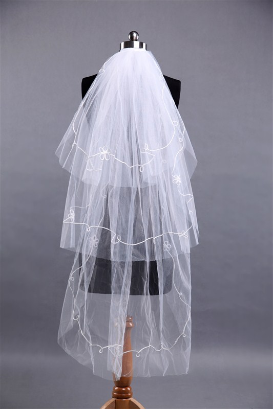 The bride wedding dress veil lace long veil decoration train veil married long design wedding accessories