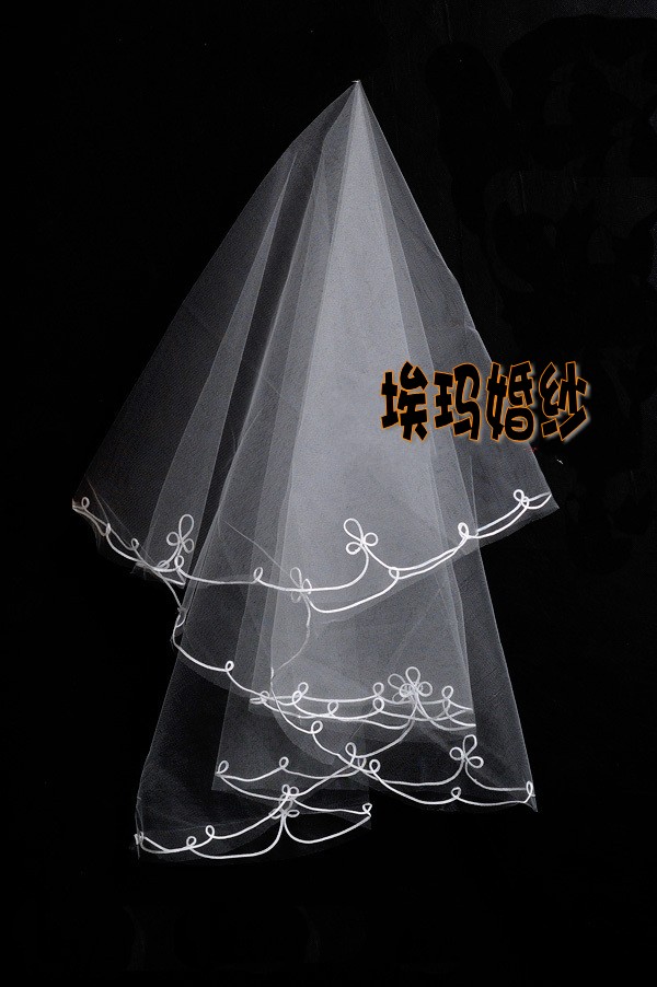 The bride wedding dress veil white veil multi-layer veil bridal veil 1.5 meters wedding dress