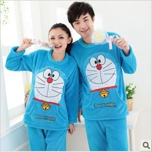 The character pajamas cartoon winter upset lovely much la a dream lovers pajamas coral fleece leisure wear