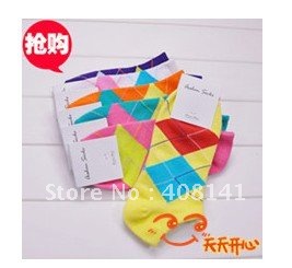 The diamond fashionable woman MoChuan sox cotton socks S300 wholesale
