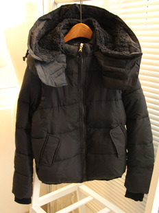 The disassemblability two ways muffler scarf with a hood thickening thermal solid color short design wadded jacket cotton-padded
