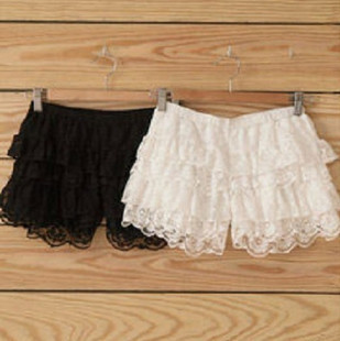 The lace layers Leggings anti emptied Security skirt pants shorts