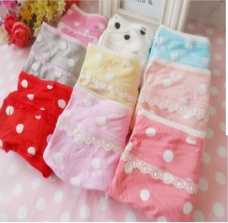 The lovely Ms. underwear cotton cotton trade Polka Dot Mo generation of breathable and comfortable underwear 2033