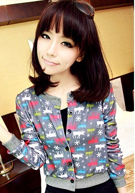 the new 2012 autumn and winter women single breasted cardigan pattern coat short jacket