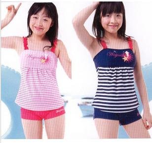 The new big boy swimsuit children flat fission swimsuit girl swimsuit 12-17 years old