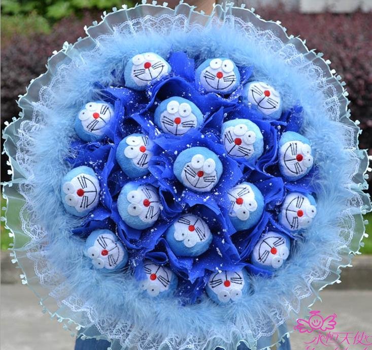 The new duo A dream doll bouquet lover gift ideas cartoon bouquet Doll Toy/Wedding Bouquet/birthday gift+free shipping D936