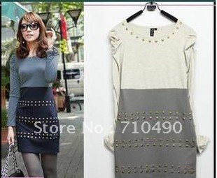 The new fashion circle brought tongkou adornment joining together long sleeve dress son superheroes