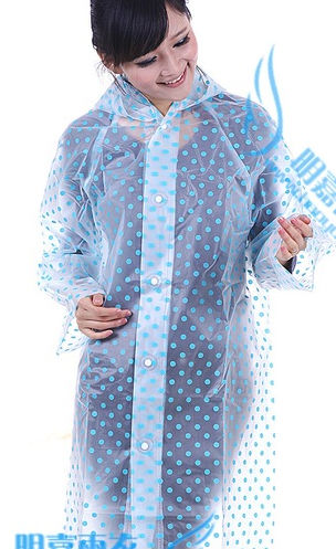The new fashion environmental protection raincoat EVA adult Rainwear