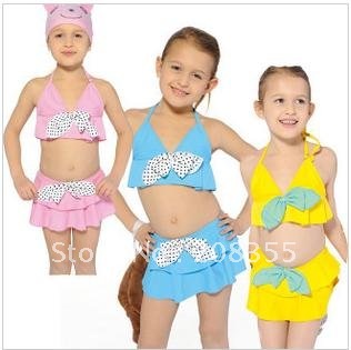 The new girl swimsuit fission bikini-clad girls bathing suit children children's swimsuit