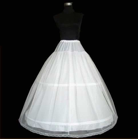 The new high quality 3 HOOPS / 2 layer the bride wedding petticoat