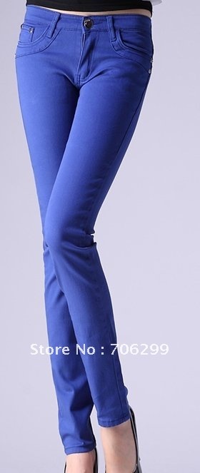 The new spring clothing joker pants elastic cultivate one's morality pants with jeans pencil pants female trousers