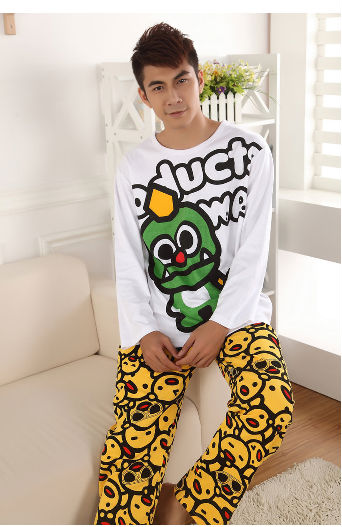 The new spring summer lovers pajamas     Wear clothes at home  Longer version