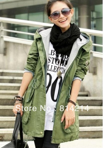 The new women of the 2012 fall and winter clothes new Korean version of casual long coat female